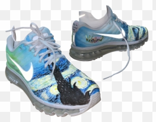 Nike Shoes Art Vincentvangogh Aesthetic Tumblr Tumblrpn - Hiking Shoe Png,Nike Shoe Png