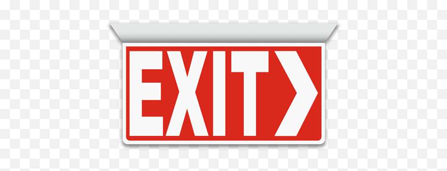 Download Exit 2 - Way Sign Exit Right Arrow Png Image With Sign,Exit Sign Png