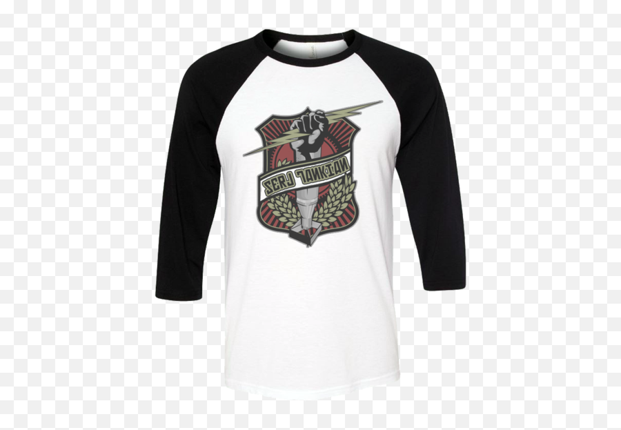 Menu0027s Iron Fist 34 Sleeve Baseball Tee - Not Going To Lick Itself Christmas Shirt Png,Iron Fist Png