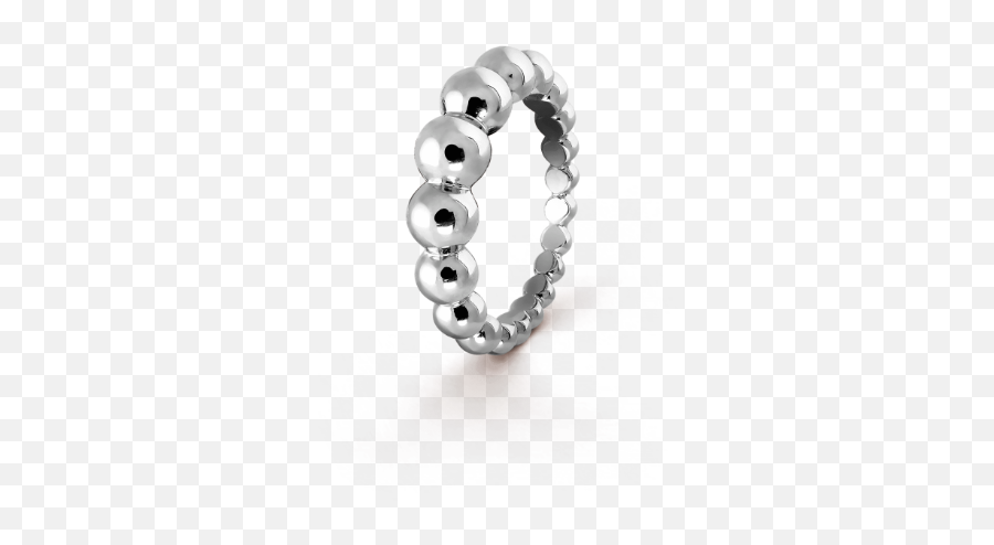 Perlée Pearls Of Gold Variation Ring - Vcarn9pg00 Van Van Cleef Perlee Ring White Gold Png,Pearls Png