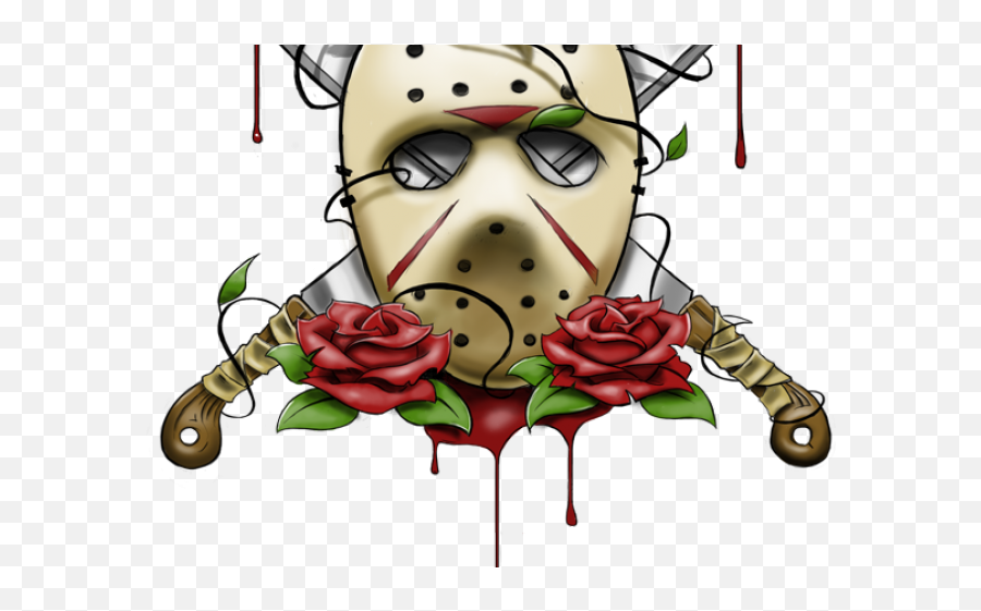 Horror Clipart Casper - Jason Friday The 13th Tattoo Mascara De Jason Dibujo Png,Friday The 13th Logo Png