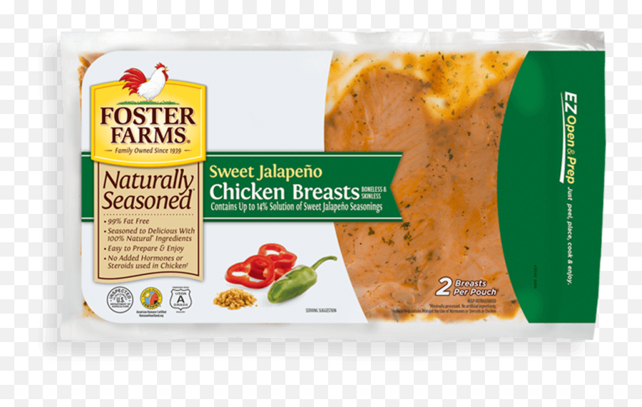 Sweet Jalapeno Boneless Skinless Chicken Breasts Products - Foster Farms Mediterranean Chicken Png,Jalapeno Png