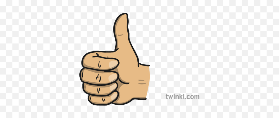 Thumbs Up 1 Illustration - Twinkl Thumbs Up Black And White Clipart Png,Thumbs Up Png