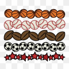 Baseball Clipart Border - Sports Border Clipart 432x432 Clip Art Sports Banner Png,Baseball Clipart Png