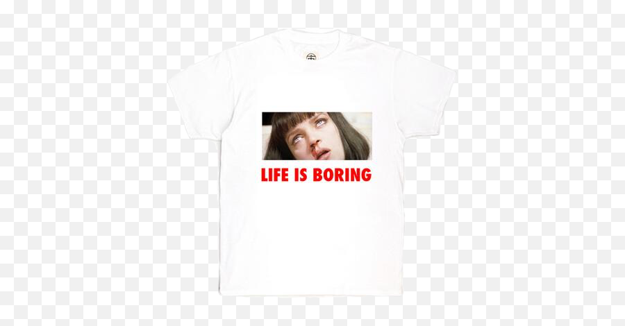 Life Is Boring Tee - Life Is Boring Mia Wallace Png,Boring Png
