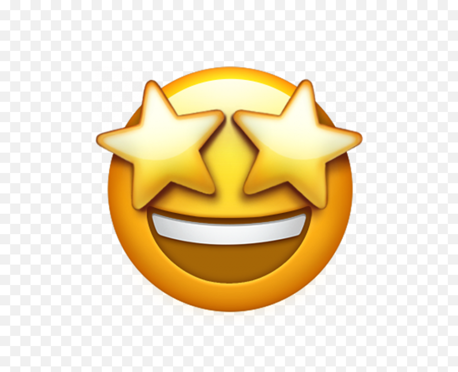 Star Eye Emoji Transparent Background - Star Eye Emoji Png,Heart Eye Emoji Transparent