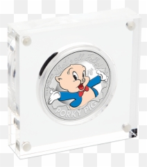 Coins Australia - 2019 Porky Pig 1oz Silver Proof Coin Fictional Character Png,Porky Pig Png