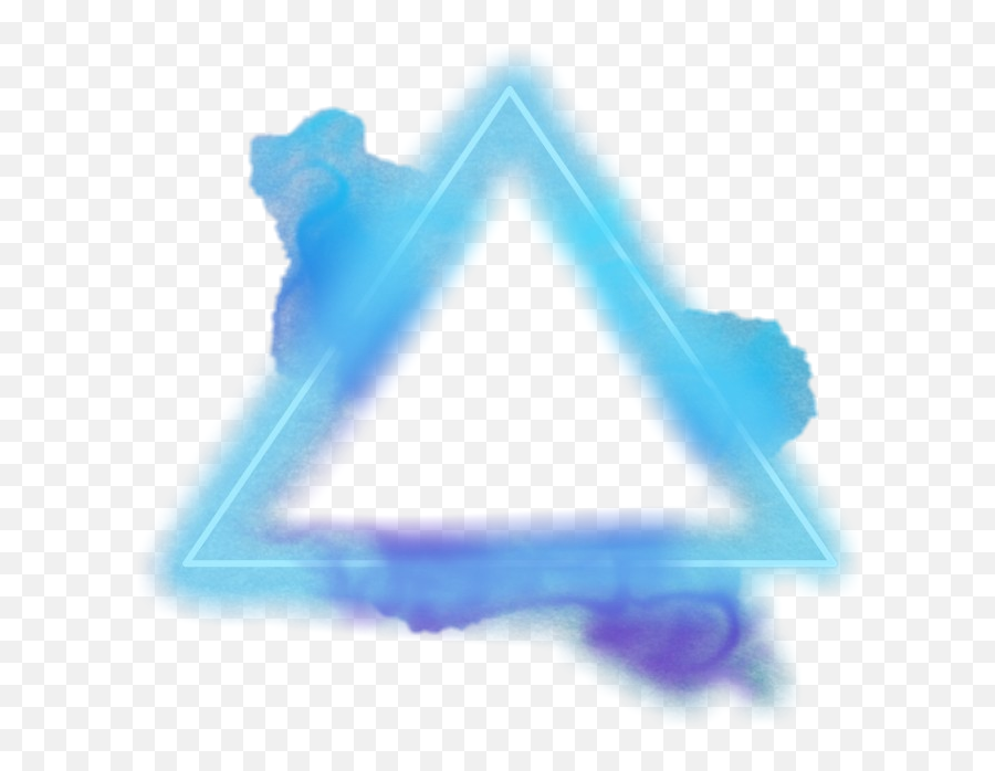 Triangle Frame Geometry Blue Smoke - Vertical Png,Blue Smoke Png