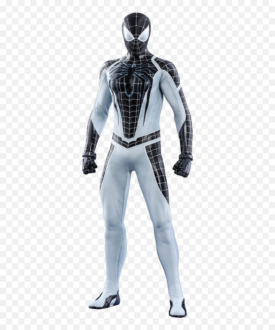 Spider - Man Negative Suit Sixth Scale Figure By Hot Toys Hot Toys Negative Suit Spiderman Png,Spider Man Png