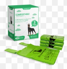 Alpha Pets Compostable Dog Poo Bags With Easy - Tie Handles 320 Large Biodegradable Cornstarch Pet Waste Bags 3 Month Supply With Dispenser Box Bag Png,Dog Poop Png