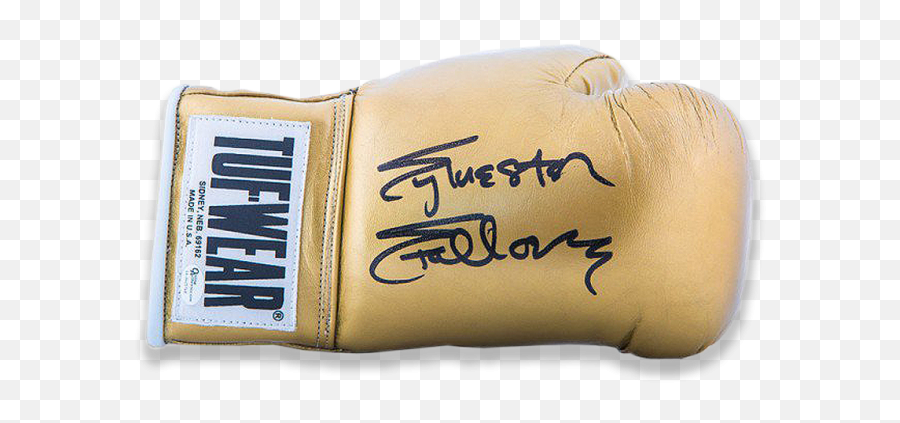 Sylvester Stallone Rocky Balboa Signed Gold Turf - Wear Boxing Glove Boxing Glove Png,Rocky Balboa Png
