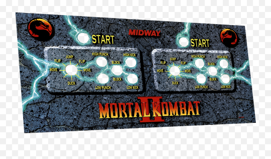 Mortal Kombat Ii Cpo - Arcade Button Mortal Kombat 2 Png,Mortal Kombat 2 Logo