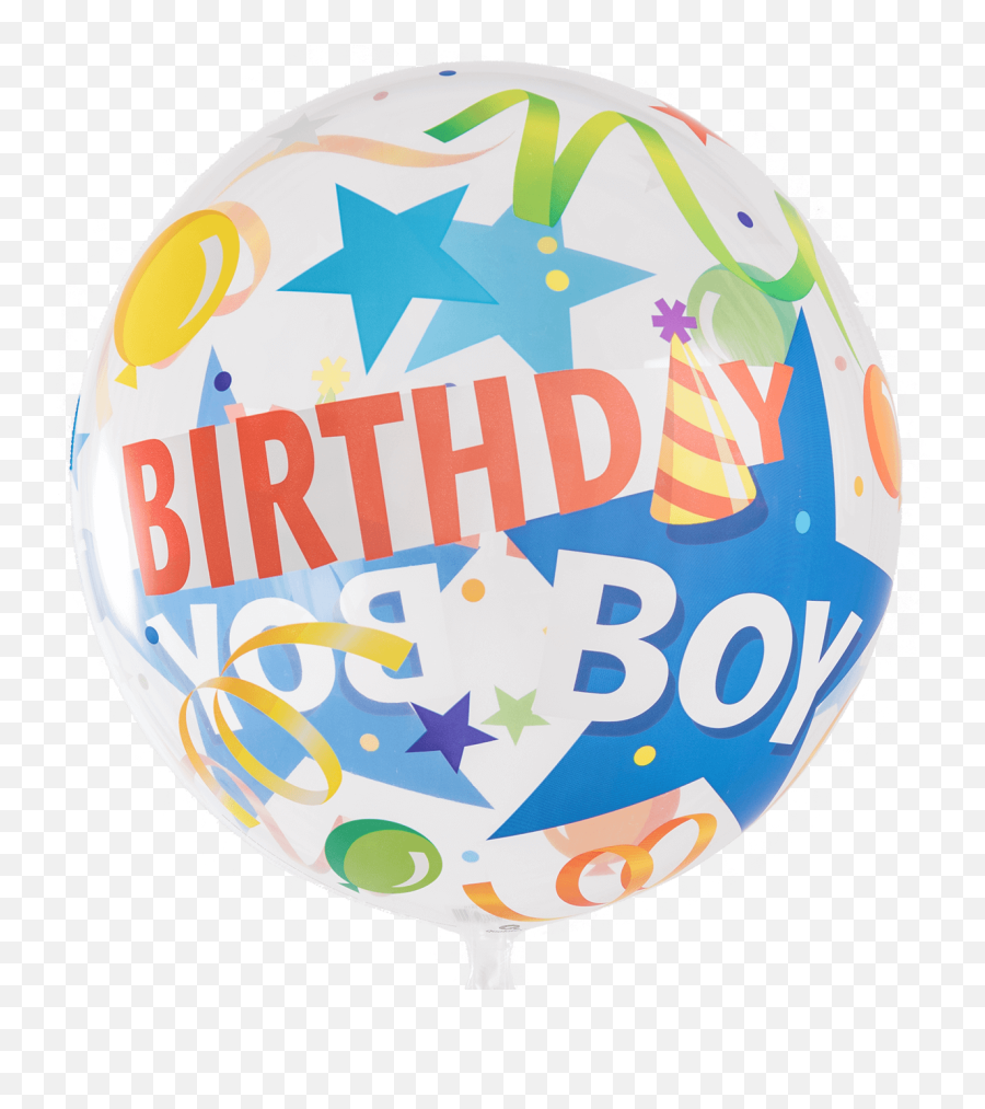 Download Birthday Boy Party Hat Bubble Balloon - Birthday Balloon Png,Birthday Hat Transparent Png