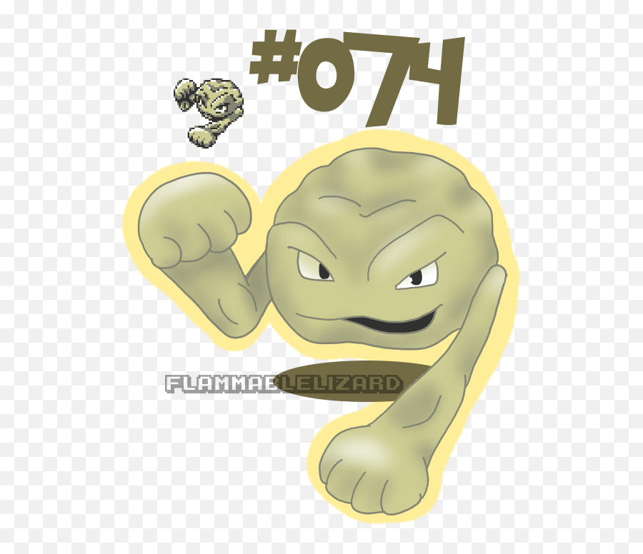 Flamliz Tries To Draw - Fictional Character Png,Geodude Png