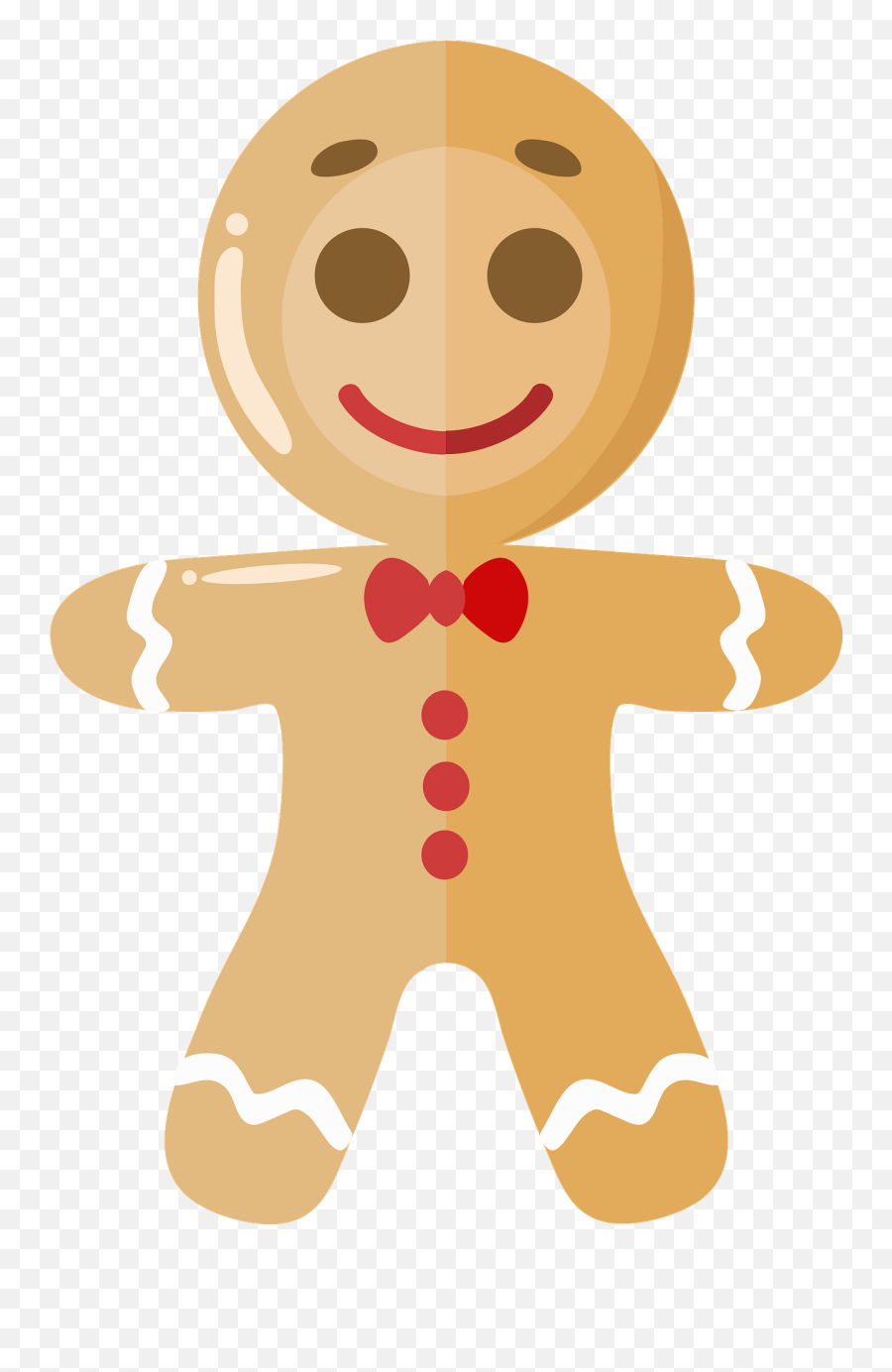Gingerbread Man Clipart - Happy Png,Gingerbread Man Transparent