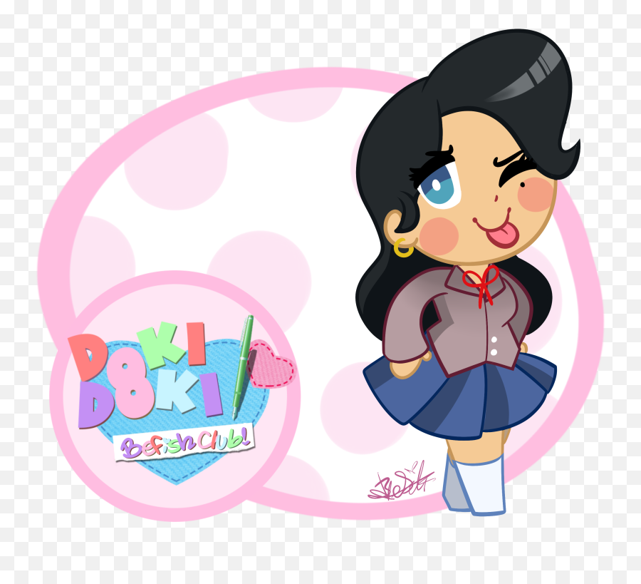 Doki Literature Club Clipart - Doki Doki Literature Club Logo Png,Doki Doki Literature Club Logo Png