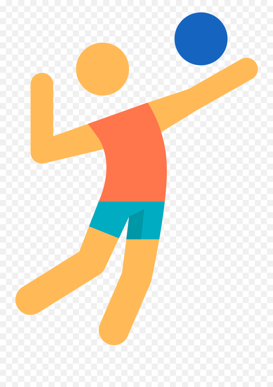 Beach Sport Icon Transprent Png Free - Transparent Cartoon Volleyball Player,Sport Icon Png