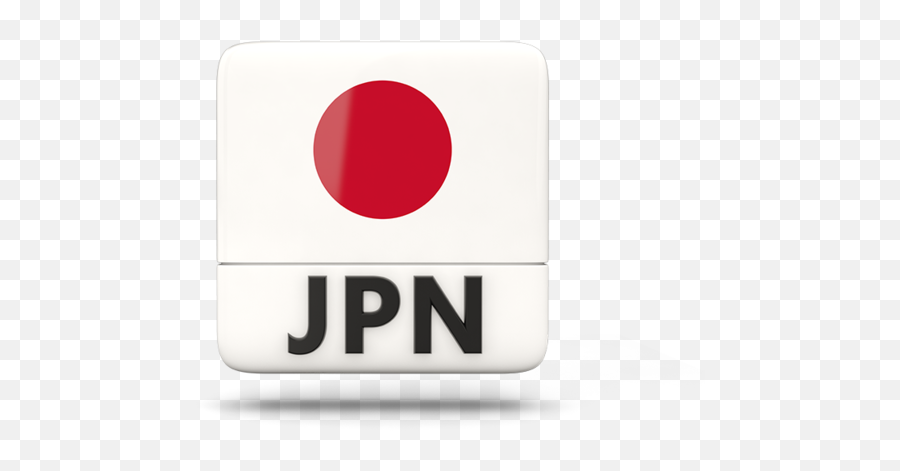 Square Icon With Iso Code Illustration Of Flag Japan - Japanese Flag Icon Png,Japan Flag Png