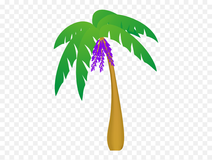 Palm Tree Clip Art - Vector Clip Art Online Palm Tree Leaves Vector Png,Palm Tree Clip Art Png