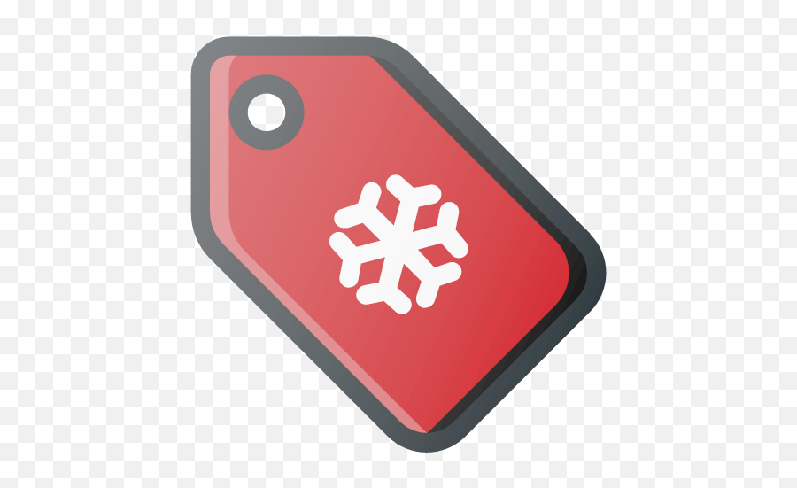 Price Shopping Snowflake Tag Xmas Icon - Free Color Png,Snowflake Icon Free