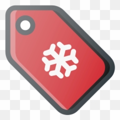 Price Shopping Snowflake Tag Xmas Icon - Free Color Png,Snowflake Icon Free