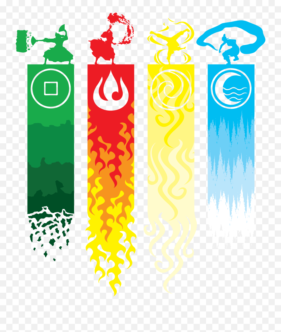 A Lenda De Aang Elementos Png Grátis - Avatar Earth Fire Water Air,Aang Png