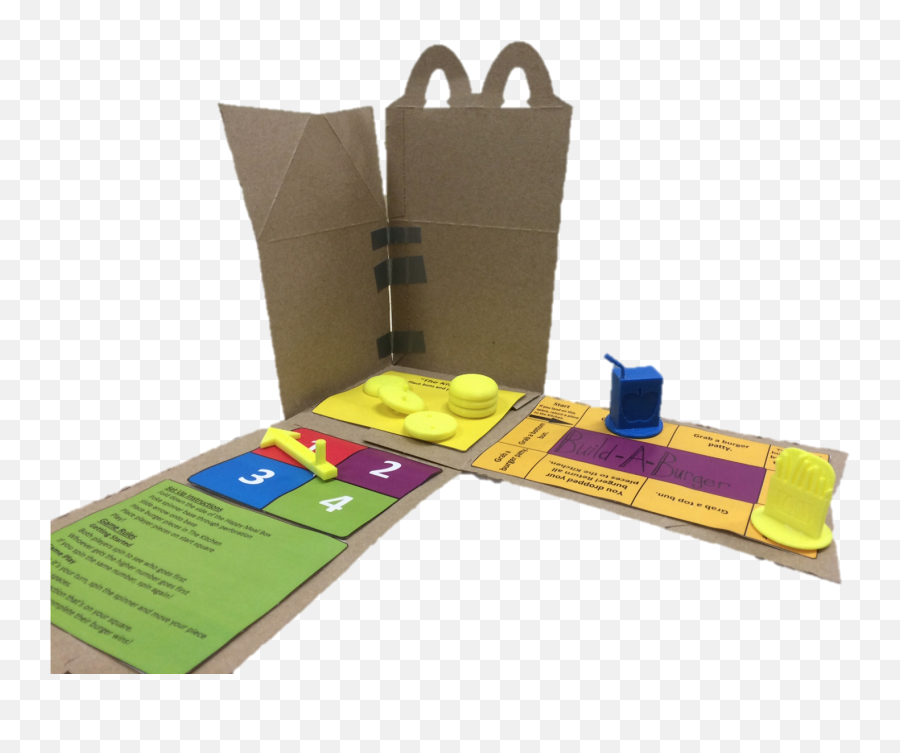 Mcdonalds Bag Png Picture - Board Game On Happy Meal Box,Happy Meal Png