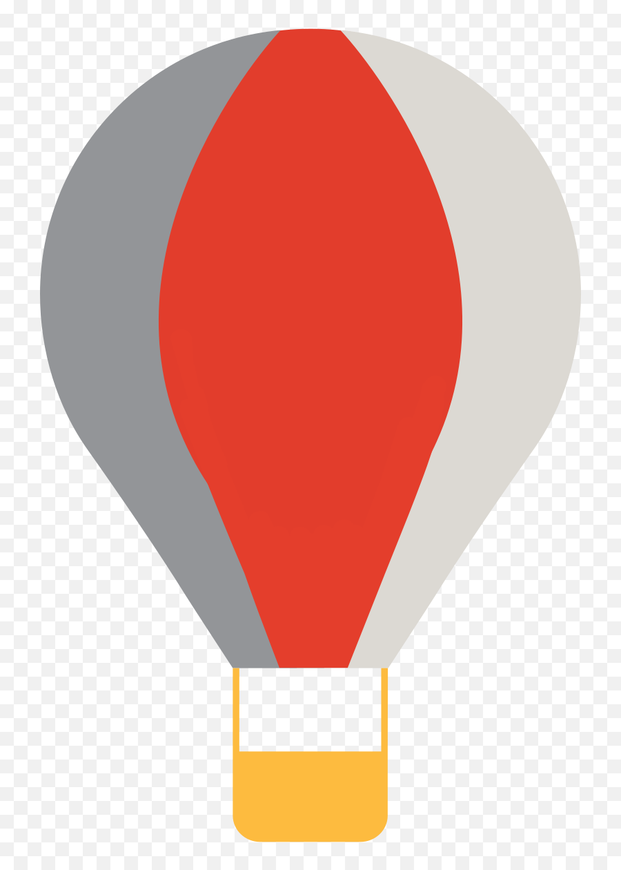 Hot Air Balloon Illustration In Png Svg - Vela 2,Red Lighbulb Icon