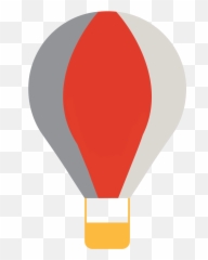 Hot Air Balloon Illustration In Png Svg - Vela 2
