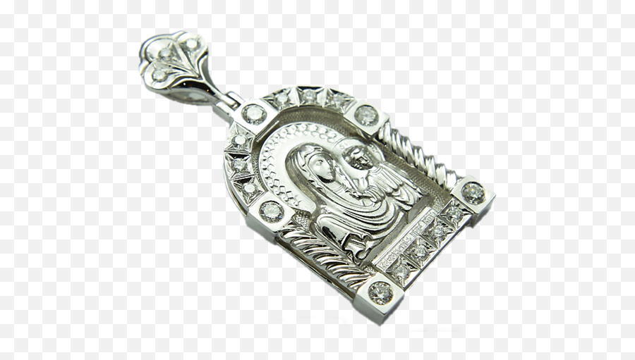 Pendant With Diamonds Icon Ag - Solid Png,Russian Virgin Mary Icon