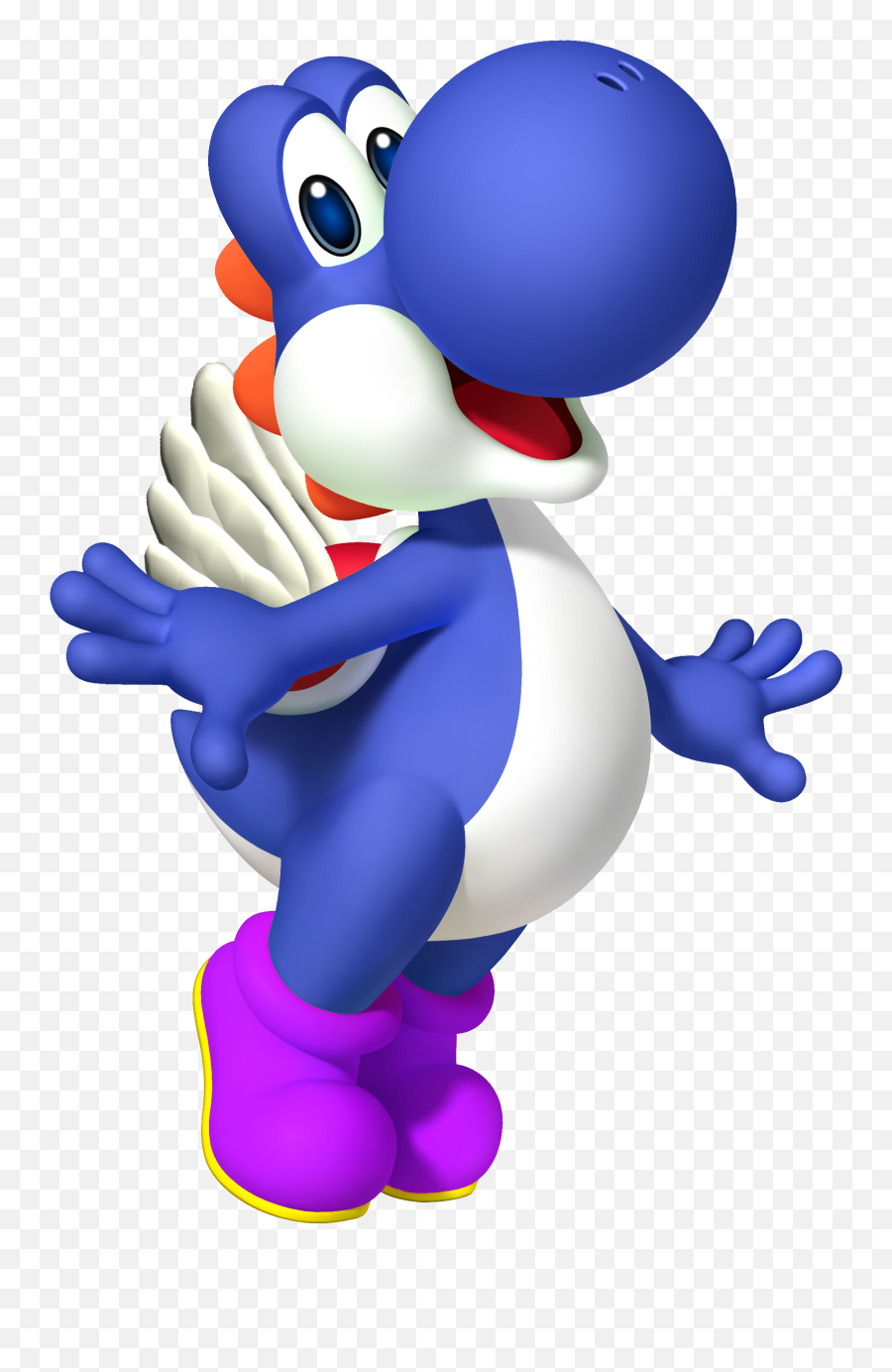 Transparent Yoshi Fantendo - Super Mario Blue Yoshi Png,Yoshi Png