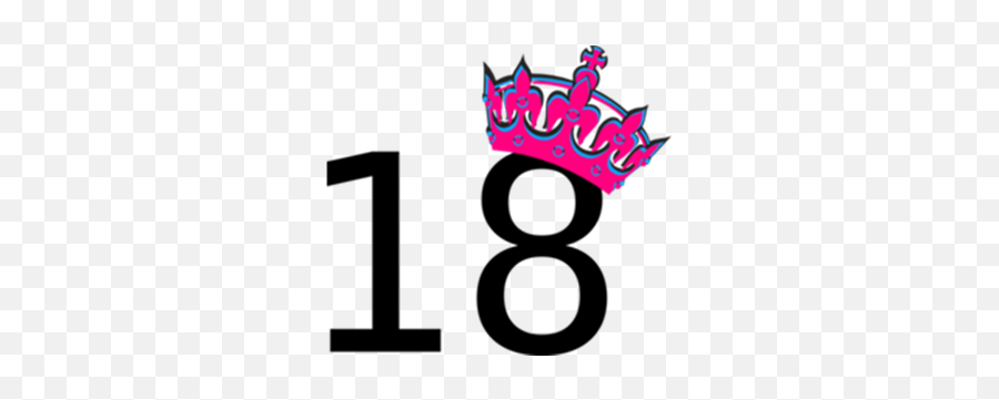 Pink - Tiltedtiaraandnumber18mdpng Roblox 22 Happy Birthday To Me,Tiara Png