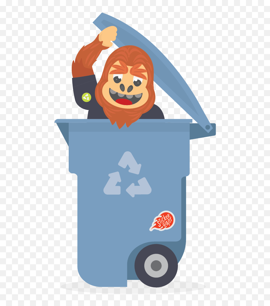 How Stickergiant Is Embracing Recycling And Sustainability - Dumpster Png,Star Wars Recycle Bin Icon