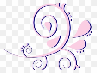 Curve Clipart Pink Paisley - Clip Art Png,Paisley Png