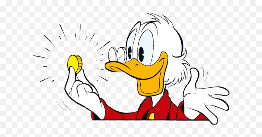 Donald Duck Disney Dagobert Münze Geld Comic - Dagobert Duck Png,Donald Duck Transparent