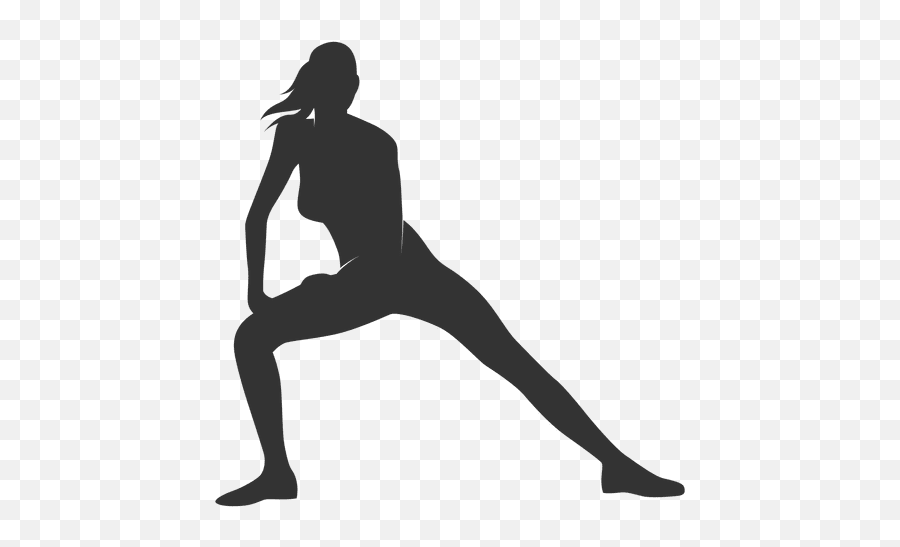 Fitness Woman Silhouette Streching Legs - Transparent Png Silueta Mujer Fitness Png,Legs Png