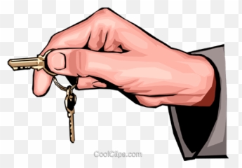 Hand Holding Keys Royalty Free Vector - Clipart png