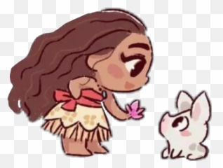 Moana Calaamadaha Dhejiska Ah Ee Loogu Talagalay Whatsapp - Kawaii Imagenes De Disney Png,Moana Clipart Png