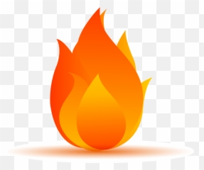 Flame Fire - Cartoon Transparent Background png