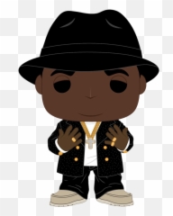 Rocks - Notorious Big Notorious Big In Black Suit U2013 Funko Pop Vinyl Figure Biggie Smalls Pop Funko Png,Biggie Png
