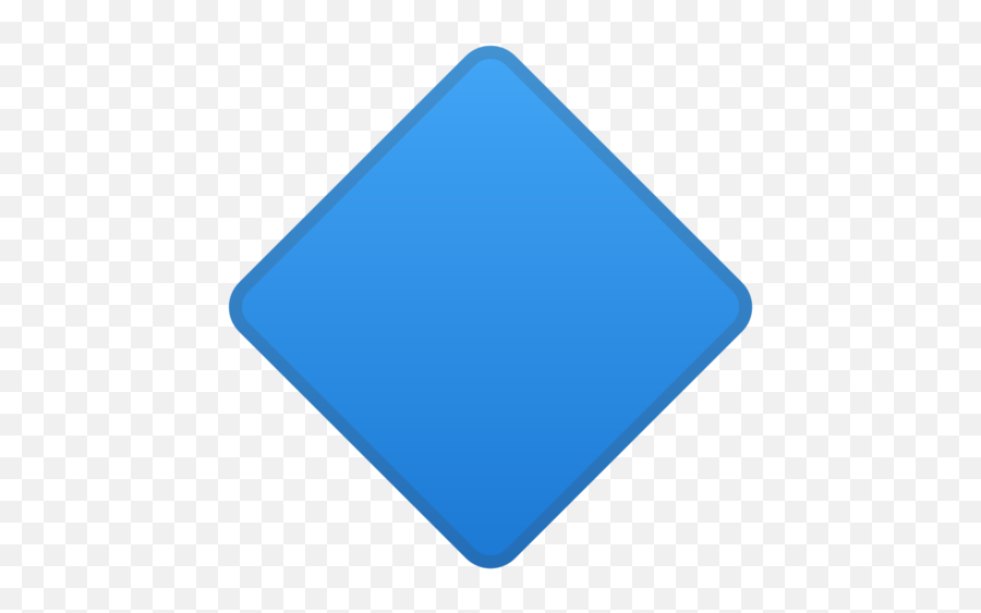 Large Blue Diamond Emoji - Triangle Png,Blue Diamond Png