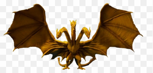 Ghidorah Png Clipart Mart - King Ghidorah 2019 Toy,Bat Clipart Png