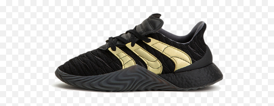Adidas Sobakov Boost U0027black U0026 Goldu0027 D98155 - Sneakers Png,Adidas Gold Logo