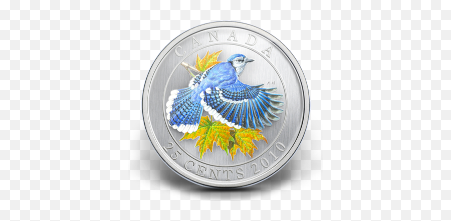 Download Hd 2010 25 Cent Coin - Blue Jay Transparent Png Coins,Blue Jay Png