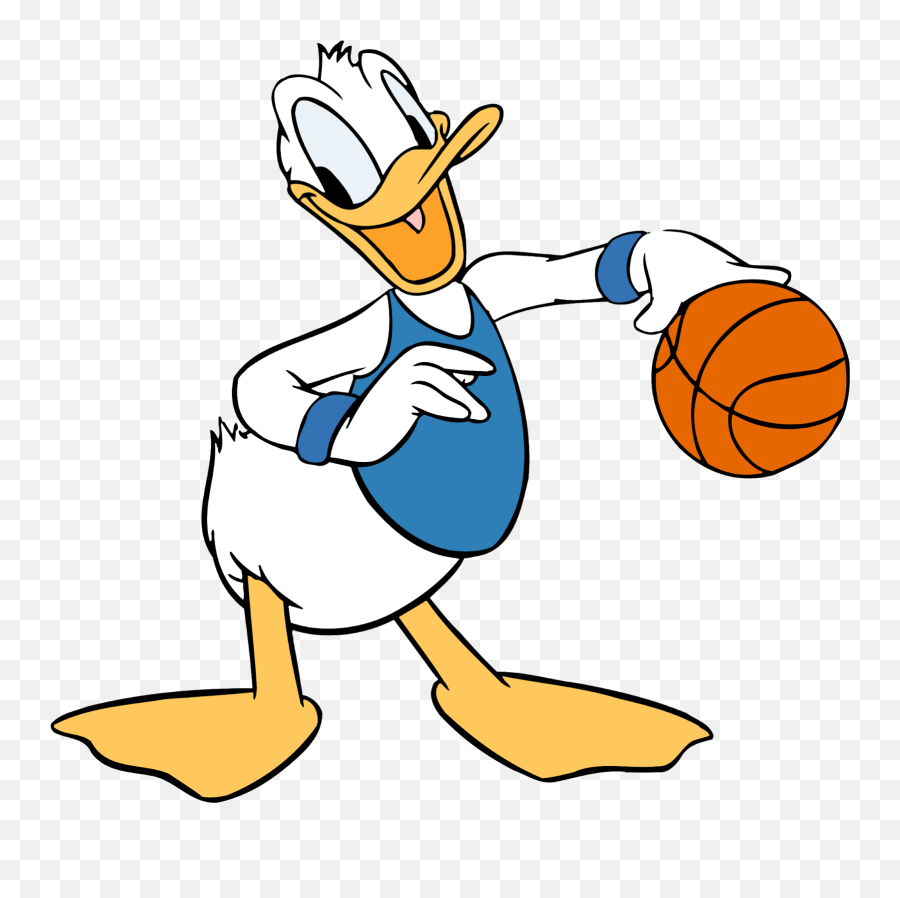 Download Donald Duck Cartoon Character - Donald Duck Basketball Png,Basketball Png Images