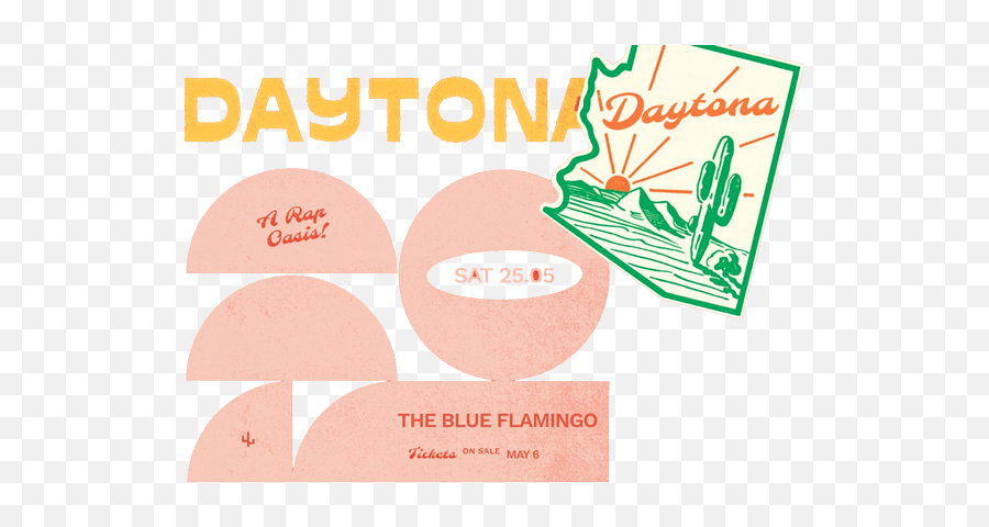 Megatix Australia - Daytona The Blue Flamingo Poster Png,Rap Logos