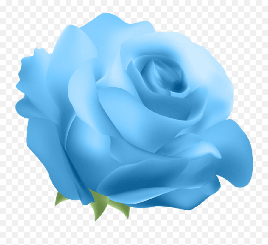 Download Deco Rose Blue Png Clip Art - Rose Blue Flower Transparent Background,Blue Rose Png