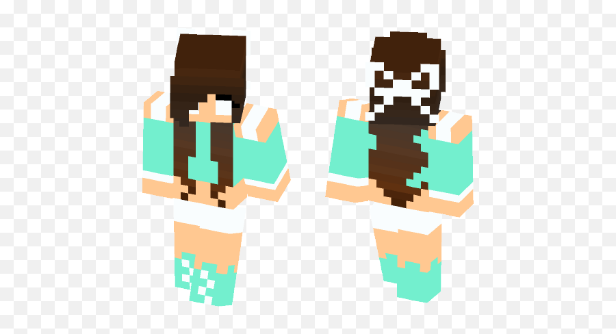 Herobrine girl Minecraft Skin