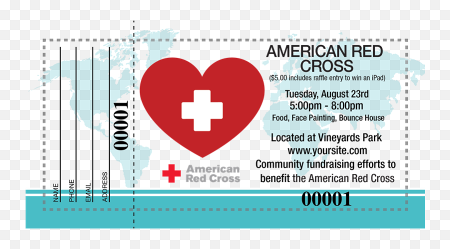 Raffle Tickets Png - American Red Cross,Raffle Ticket Png