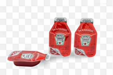 Heinz Dip Squeeze Tomato Ketchup - Packets Png